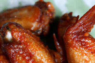 Crispy Air Fryer Chicken Wings with Spicy Sriracha Glaze