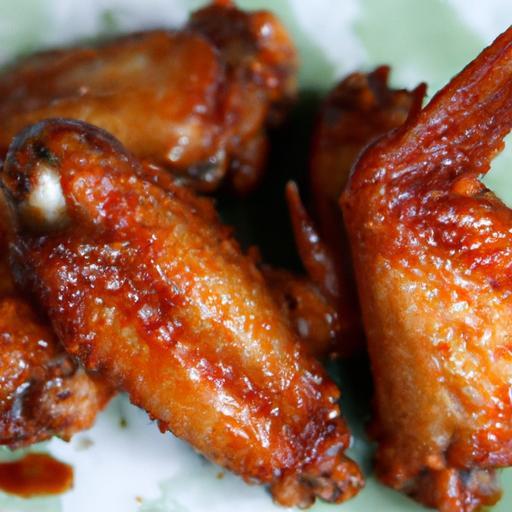 Crispy Air Fryer Chicken Wings with Spicy Sriracha Glaze