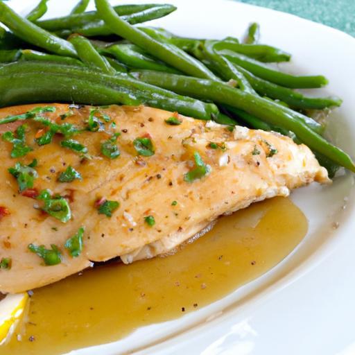 Zesty Lemon Herb Chicken with Fresh Green Beans Delight