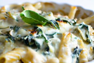 Creamy Spinach Artichoke Pasta Bake: A Savory Delight