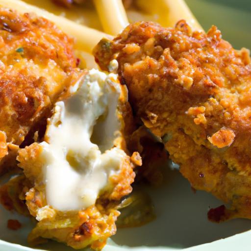 Crispy Jalapeño Cheese-Stuffed Fried Chicken Delight