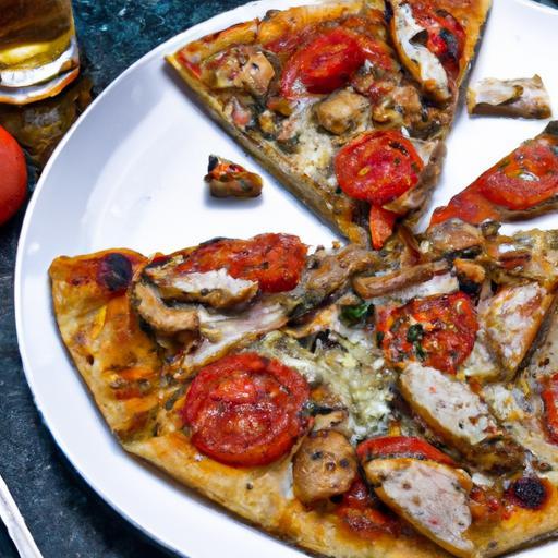 Savory Roasted Garlic Chicken Pizza: A Flavorful Delight