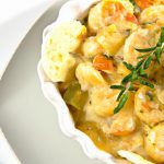 Flavorful Seafood and Vegetable Bake: A Tasty Ocean Garden Delight