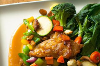 One-Pan Wonder: Crispy Chicken Thighs with Roasted Veggies