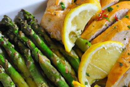 Zesty Sheet Pan Lemon Garlic Chicken with Roasted Asparagus