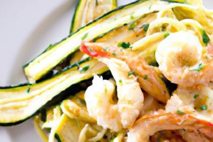 Garlic Butter Shrimp Meets Zucchini Noodles: A Flavorful Fusion