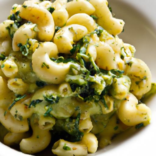 Green Goodness: Elevate Comfort Food with Pesto Mac & Cheese