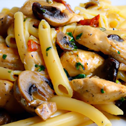 One-Pan Chicken & Mushroom Pasta: Easy, savory Skillet Meal