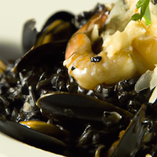Black Ink ⁤Elegance:⁣ The ‌Art of risotto al Nero di Seppia