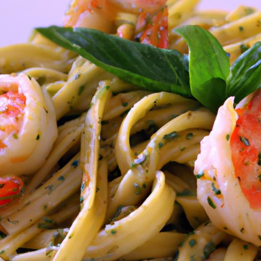 Savor the Flavor: ⁣Easy Pesto Shrimp Pasta Recipe Delight