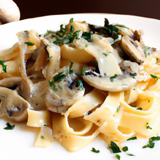 Creamy Mushroom Alfredo Fettuccine: A⁣ Flavorful classic