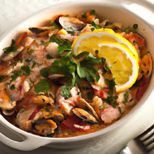 Hearty Seafood and Lentil Bake: A Wholesome Delight