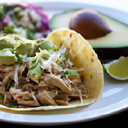 Savory Chicken Tacos with Creamy Avocado Delight