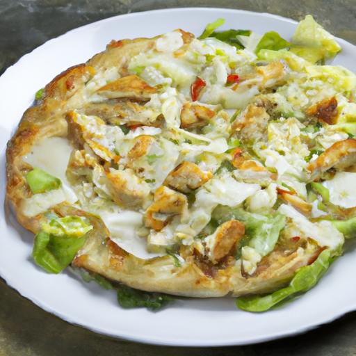Chicken Caesar Pizza: A delicious Twist on a Classic Salad